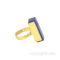 Productos joyería cubo de oro anillos de cobre para anillos de boda